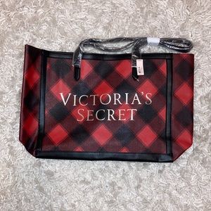 Victoria’s Secret Plaid Carryall Tote